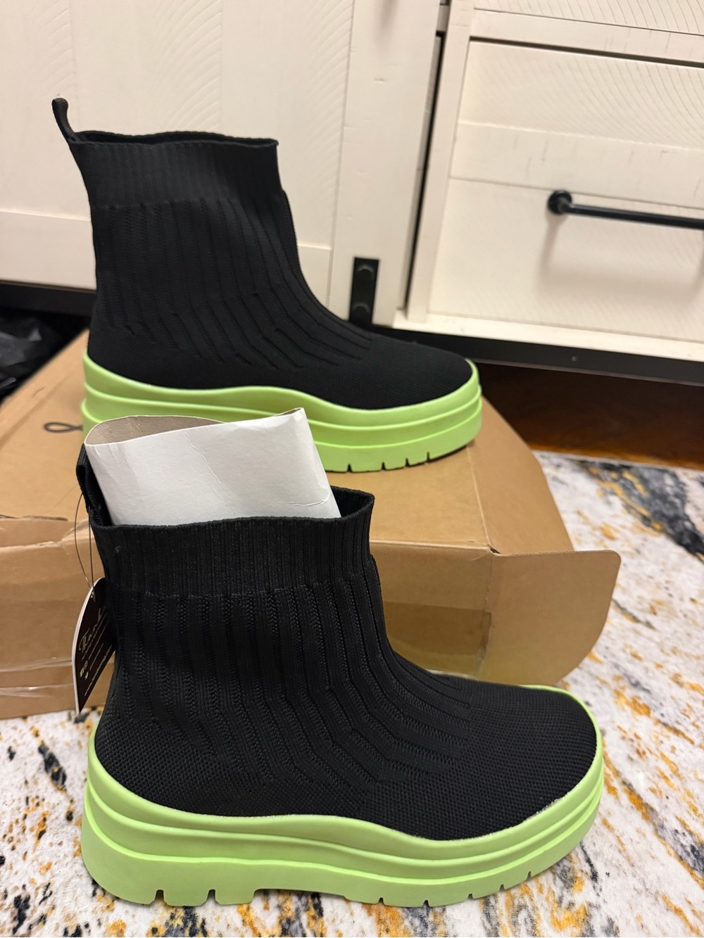 London Rag platform booties - Picture 2 of 3